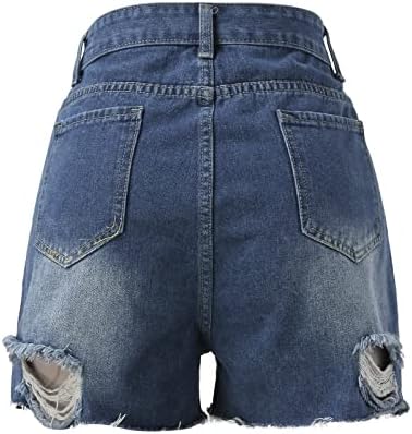 Miashui Mulheres de tamanho calças elásticas de cintura elástica Novo shorts femininos de jeans alta cintura alta Jean jean pajama calças