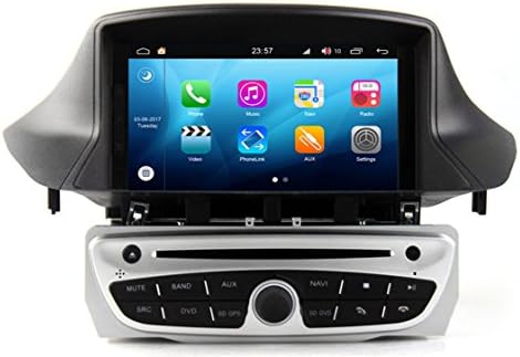 Rovone Android 8.0 Octa Core no Sistema de Navegação GPS de Dash Car DVD para Renault Megane 3 III Fluence 2009 2010 2011 com a tela de toque de Radio Bluetooth estéreo Bluetooth