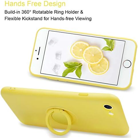 Caso Fingic iPhone SE 2022, iPhone SE 2020/iPhone 7/8, líquido de chumbo de borracha em gel de silicone líquido capa de protetora de