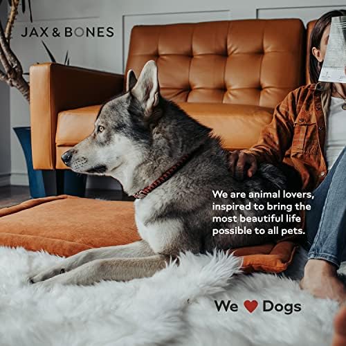 Jax & Bones Bed Bed Cosy Mat - tapete de cachorro lavável - Média Pad Pad se encaixa em tamanho de tamanho padrão e canil - tapete de caixa de cachorro cinza | 30 x 19 polegadas
