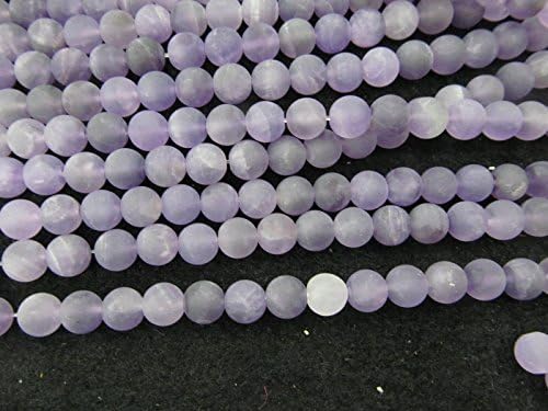 Whoelsale Quartz Natural Purple Quartz Beads Jóias Fazendo Minchas Disco Disco Matte 8mm Fita cheia 16 polegadas