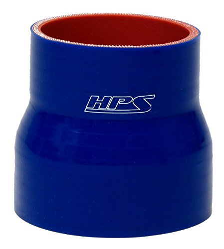 HPS HTSRNBLUE-193 1,25 -1,75 ID, 3 Comprimento, Mangueira de acoplador de redutor de silicone, alta temperatura reforçada com 4 camadas, silicone, azul