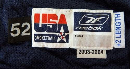 2003-04 Team USA Basketball Blank Game emitido na Marinha Jersey 52+2 DP20248 - jogo da NBA usado