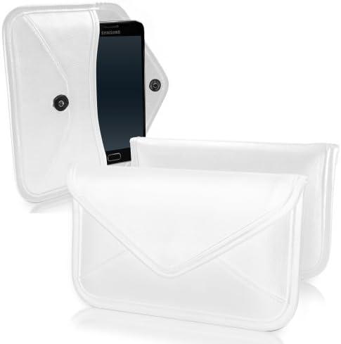Caixa de ondas de caixa compatível com Motorola Moto G6 - Bolsa mensageira de couro de elite, design de envelope de capa de couro