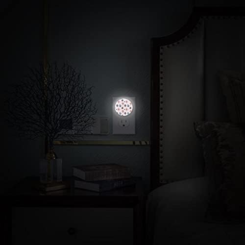 Plug de LED branco macio, Sleep Nightlight Ideal for Bursery Hallway Kids Room Cozinha 2 Pacote Dusk para Sensor Amanhecer Ovos de Páscoa coloridos