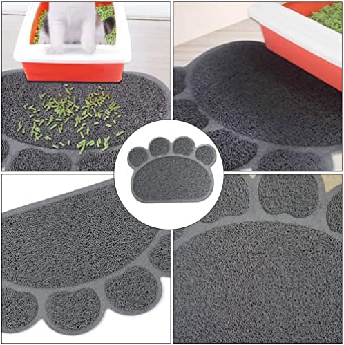 POPETPOP alimentador de cães almofadas não gatos tapete de ninhada: forma de pata pvc cão de cachorro gato gato gatinho
