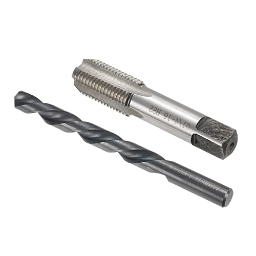 UXCELL 11,8mm DIA de alta velocidade aço HSS-Co Twist Drill Bit e G1/4-19 Four Flautes 13,5mm Frea de tubulação de dia