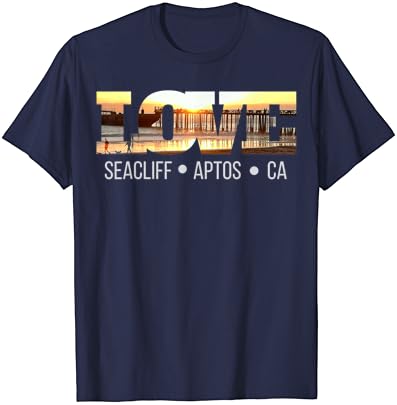 Love Seacliff Beach Cement Ship Aptos California Tshirt