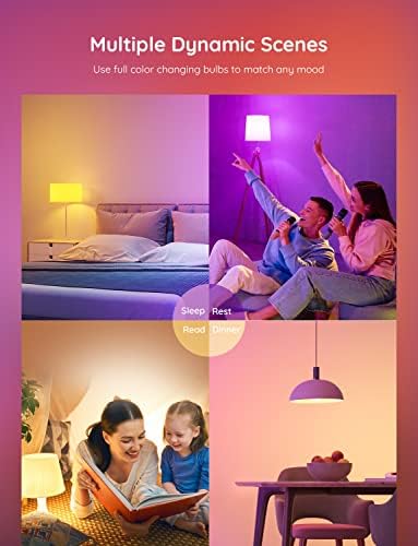 Govee LED Smart Light Bars com câmera, Luzes de fundo de TV inteligente RGBIC BULHO