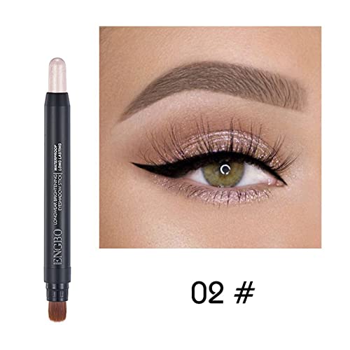 Joyeee Eyeshadow Sticks Definir 6 cores/conjunto, Multicromo Prelome Sombros Perela Glitter Glitter Sheshadow Crayon