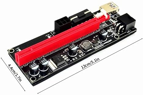 Connectores Conjunto de 4 peças USB 3.0 PCI-E RISER VER 009S Express 1x 4x 8x 16x Extender Riser Card SATA 15pin a 6