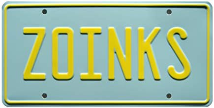 Máquinas de celebridades Scooby Doo | Zoinks | Placa de placa estampada de metal