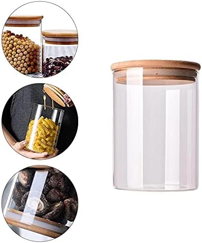 Twdyc 10pcs Alimentos Contêiner de vidro selado pode alimentos tanque de armazenamento de alimentos tanque de chá de tampa