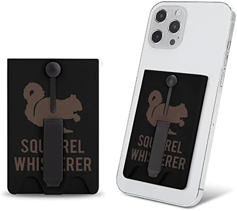 Esquilerl shisperer adesivo por telefone titular de cartão com pop -out kickstand dobrável com impressão de design