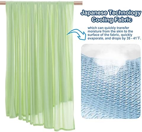 Llancl Refrigeing Blain Size Size, cobertor de verão com design fino extremo, fibra de resfriamento japonesa absorve