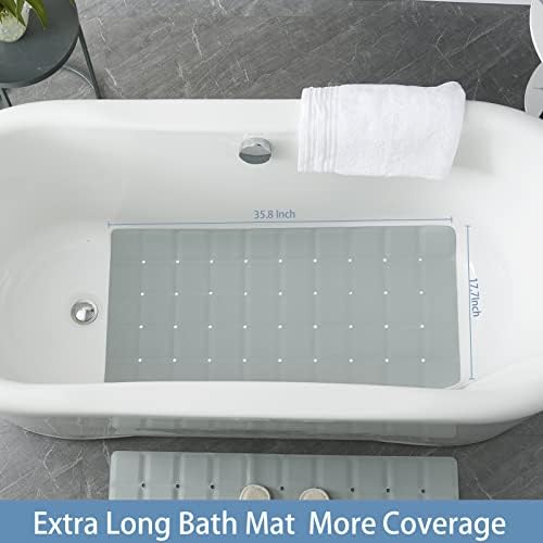 Webos Bathtub dobrável Bathtub: Tamanho do Jumbo Tanho de banho de segurança pesada para banheira sem sucção Tapa de banho