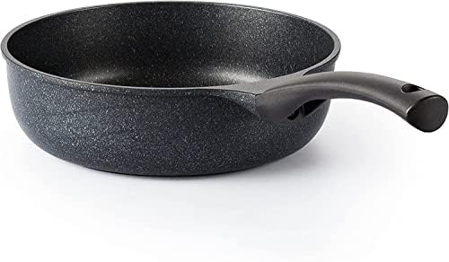 Cook n Home Marble Unstick Cozes de panelas Saite Fry Pan, 8 e 9,5 polegadas Frigideira, preto