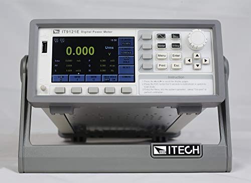 ITECH 600VRMS / 20ArMS Digital Power Meter, Largura de banda de frequência de 0,5Hz a 100kHz, Teste de energia de potência