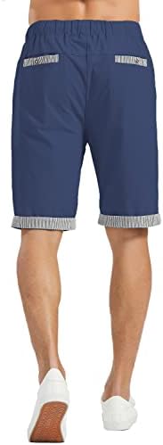 Janmid Men's Linen Casual Short Summer Summer Shorts