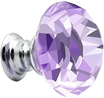 Keiva 10pcs forma de diamante vidro de cristal de cristal 30 mm maça