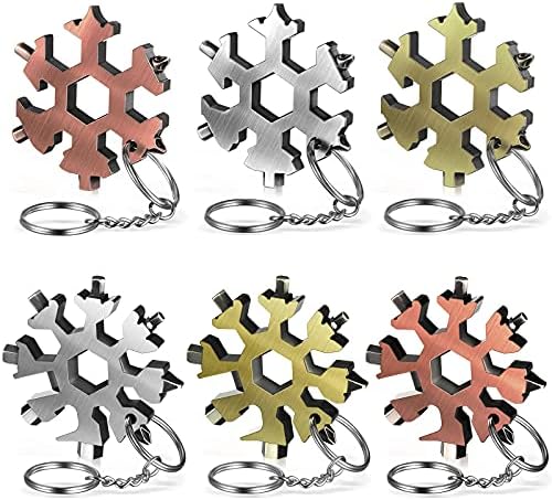 6 peças Metal Snowflake Multi Ferrame