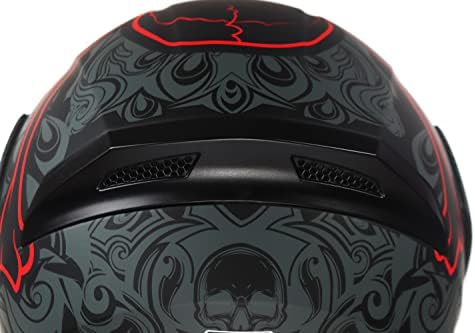 Kypara Motorcycle Dual Visor vire o capacete modular de rosto completo com certificação DOT do impressionismo