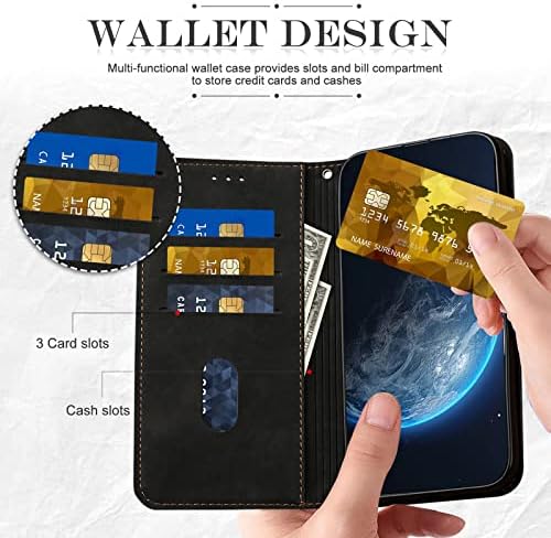 Caso Yirranzd para a capa da carteira Samsung Galaxy A03S com suporte de cartão, capa de couro PU Kickstand Clostle