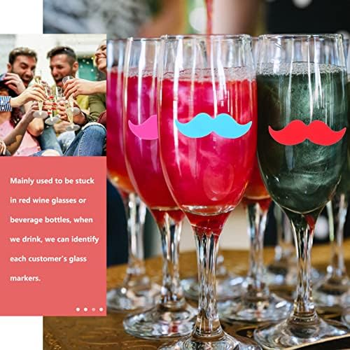 Torda de vidro de vinho da tomada de vidro de vidro de vinho anel de vidro de vidro Charms ： 24pcs Silicone Drink Markers Wine Charm Tags Identificador para Party Party Family Drink Wine Glass Marker Glass Cup Markers