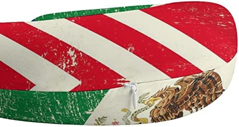 EUA e travesseiro de pescoço para viagens de bandeira mexicana para a forma de cabeça e pescoço suportar o apoio de