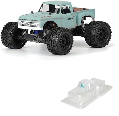 Racing Pro-line 1/10 1966 Ford F-100 Clear Body Stampede Pro341200 CARRO/CURCIMENTOS AS AS ANAS DE