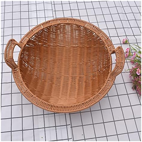 Cesto de cesta de lanches cesto redondo cesta de cesta seca cesta seca cesta de água frutas cesta de pão exibir cesta de
