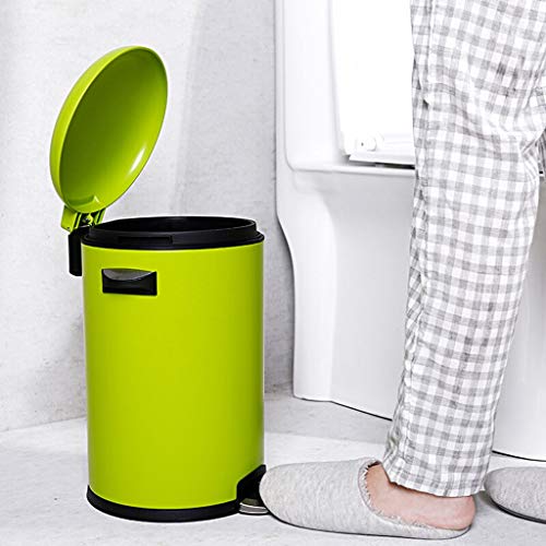 Neochy lixo lata de lata de lixo de lixo interior de aço inoxidável lixo doméstico pode lixo europeu da sala de estar com latas de lixo de lixo de lixo de cozinha/8l