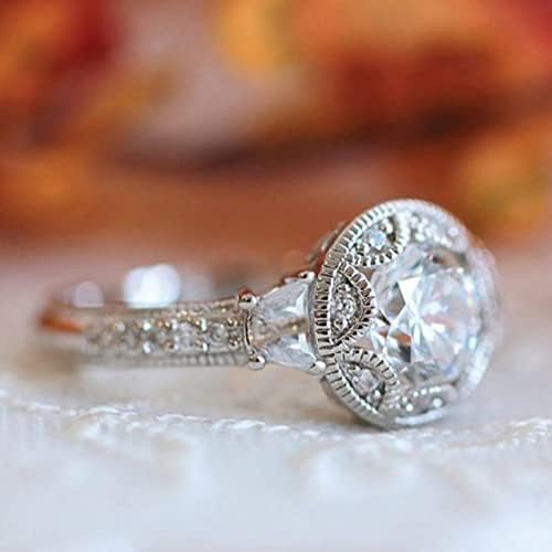 2023 Feminina zircônia bling diamante noivado anel de casamento meninos