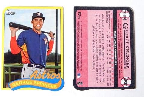 Muita de 2014 Topps Update George Springer Mini 1989 Die Cut - Cartões de beisebol