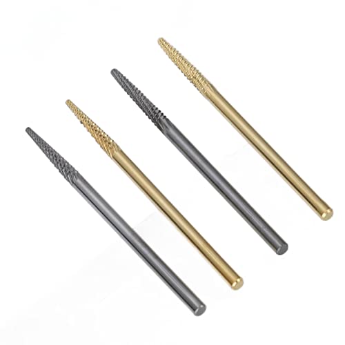 Bits de broca de arte pregos 4pcs Remova cola de unha Tungstênio aço universal de polimento de unhas