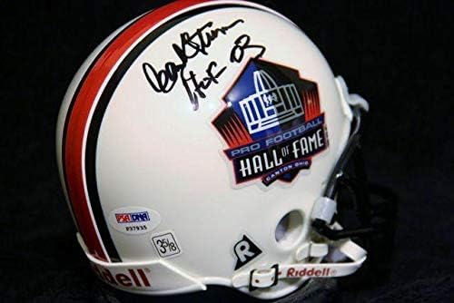 Hank Stram assinou o Hall of Fame Hof Mini capacete PSA/DNA KC Chefes Dallas Texans - Mini capacetes autografados da NFL