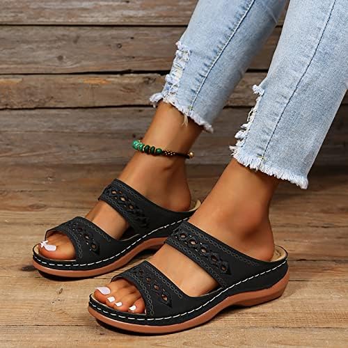 Rvide Sandals for Women Sandálias Ortopédicas de Verão para Mulheres Arco Apoio Sandálias Flipes de Verão Flipes de Verão Flippers