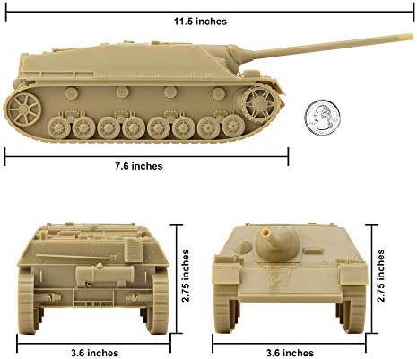 BMC WW2 Alemão Jagdpanzer IV Destruidor de tanques - veículo de homens de plástico tan Plastic Army