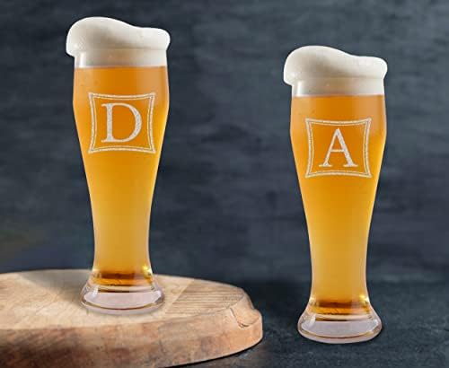 Teeamerore Cerveja personalizado Glass Adicione seu aniversário de presente de presente de casa dos namorados