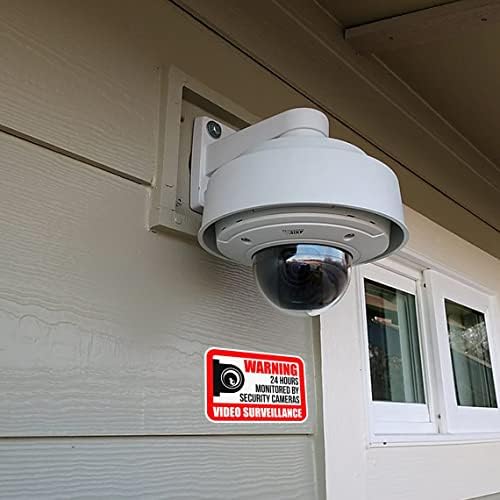 10x Video Camera Vigilância Pacote de Aviso de Aviso - Home Outdoor Use Indoor Use CCTV Security Security Secrether Vinyl Decal