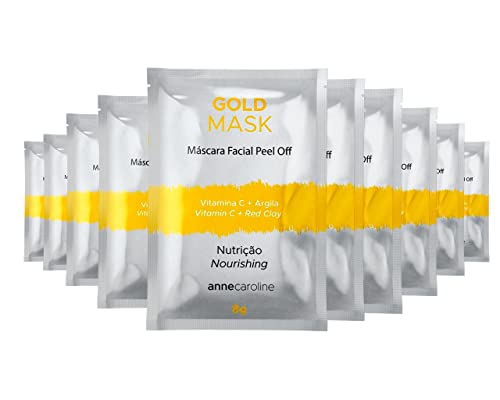 Anne Caroline Vitamina C e argila retiram a máscara antioxidante de ouro para tratamento de rosto 10
