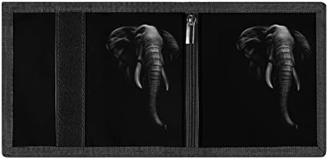 Retrato de uma carteira de elefante Cabeça Cabeça Boleteira Fofa Presentes da bolsa de embreagem para homens e mulheres