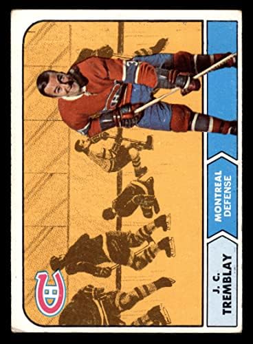 1968 Topps # 59 J.C. Tremblay Montreal Canadiens VG Canadiens