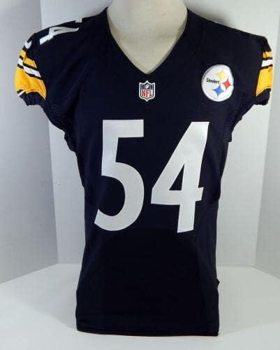 2013 Pittsburgh Steelers 54 Jogo emitiu Black Jersey 46 DP21347 - Jerseys de jogo NFL não assinado usada