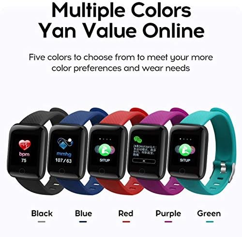 116 Plus relógio inteligente de 1,3 polegada TFT colorido Sports Sports Sports Smart Watch azul
