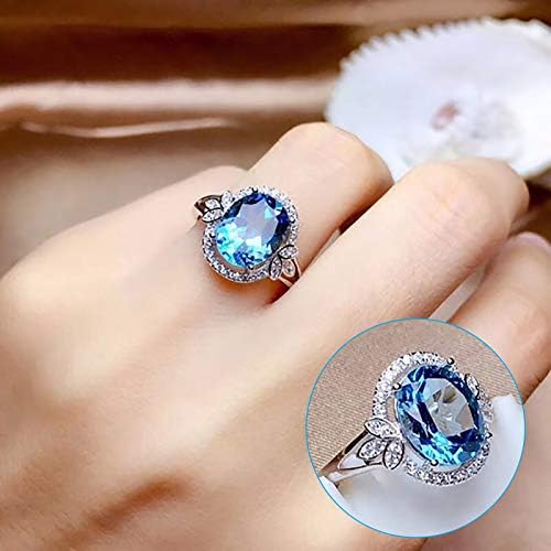 2023 Novo anel de zircão vintage, senhoras azul, tamanho de cobre 610 anéis de anel anéis de anel dragão