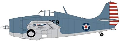 Airfix Grumman F4F-4 Wildcat 1:72 Kit de Modelo de Plástico Aviação Militar da Segunda Guerra Mundial A02070, conjunto de 2 LED 158