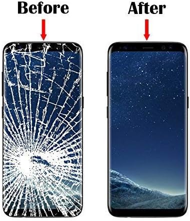 Substituição original da tela Galaxy S8, substituição de vidro frontal compatível com Samsung Galaxy S8 G950 5,8 polegadas Incluir kit de ferramentas
