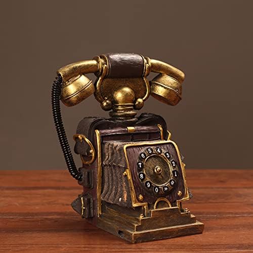 Myaou Retro rotativo com cordão antiquado de moda antiga telefone antigo suporte home mesa de casa
