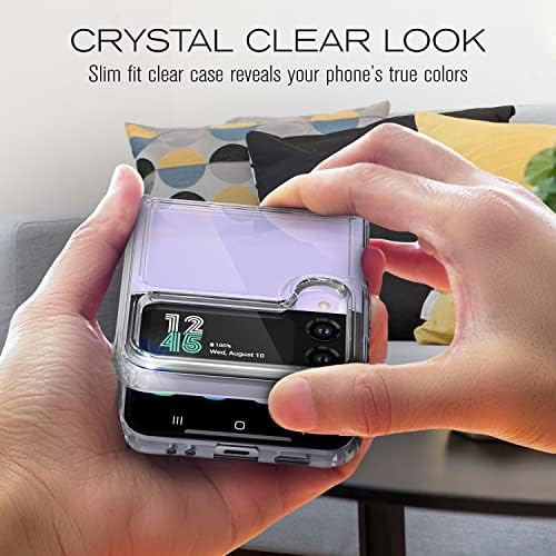 Vena clara capa de caixa compatível com Samsung Galaxy Z Flip4 5G, capa de para-choques de impressão anticapa, projetada